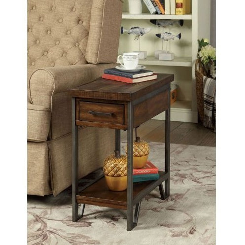 Modern Rustic Design 1pc Side Table Nightstand