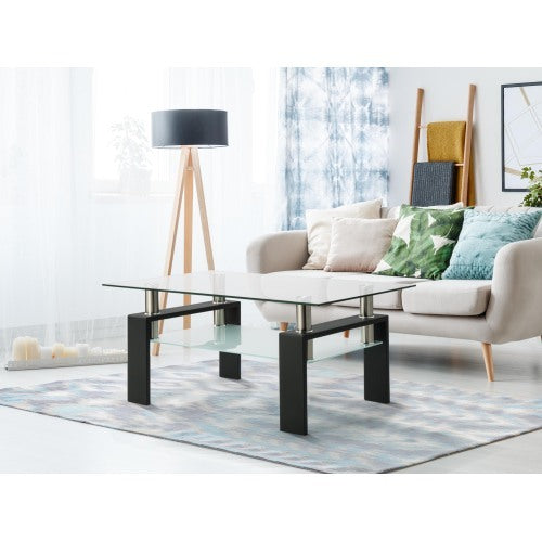 Black Glass Coffee Table