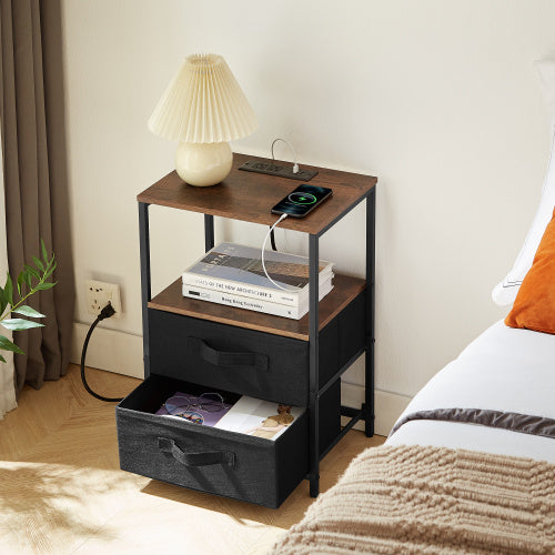 End Table With Charging Station, USB Port