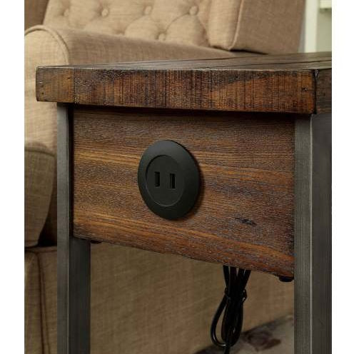 Modern Rustic Design 1pc Side Table Nightstand