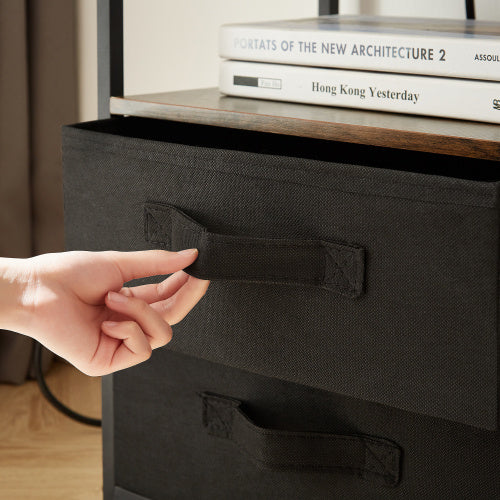 End Table With Charging Station, USB Port