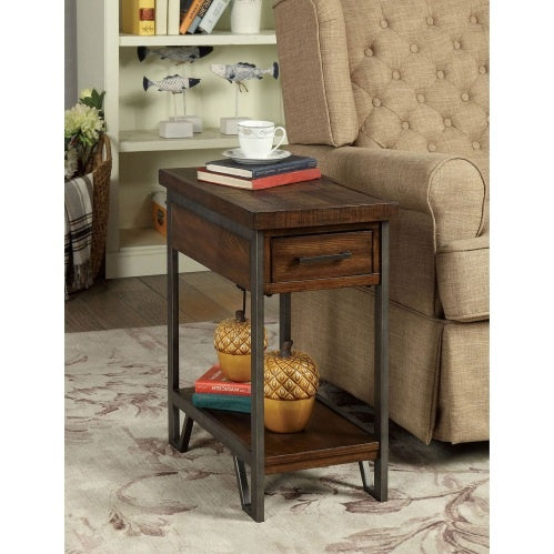 Modern Rustic Design 1pc Side Table Nightstand