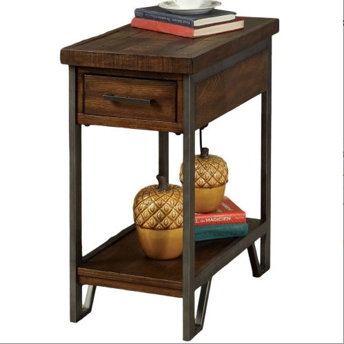 Modern Rustic Design 1pc Side Table Nightstand